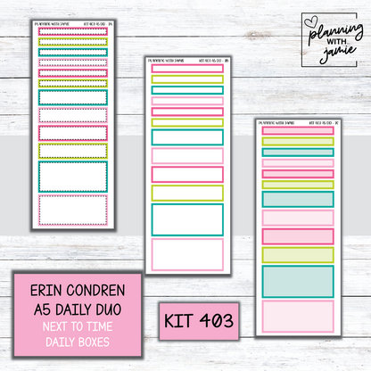 Kit 403 Erin Condren Daily Duo Sticker Kit