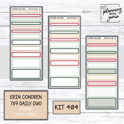 Kit 404 Erin Condren Daily Duo Sticker Kit