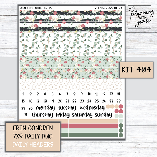 Kit 404 Erin Condren Daily Duo Sticker Kit
