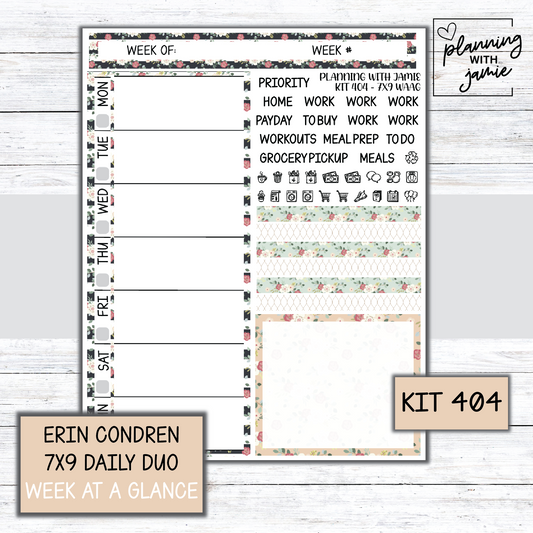 Kit 404 Week At A Glance Sticker