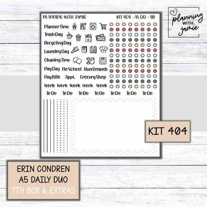 Kit 404 Erin Condren Daily Duo Sticker Kit