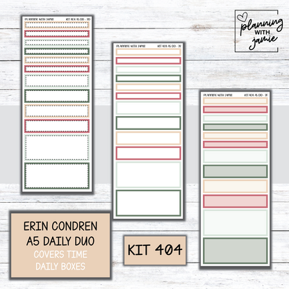 Kit 404 Erin Condren Daily Duo Sticker Kit