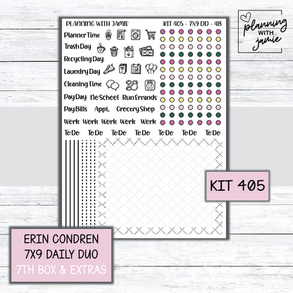 Kit 405 Erin Condren Daily Duo Sticker Kit