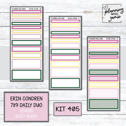Kit 405 Erin Condren Daily Duo Sticker Kit