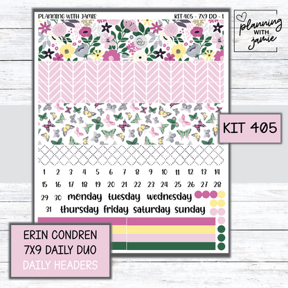 Kit 405 Erin Condren Daily Duo Sticker Kit