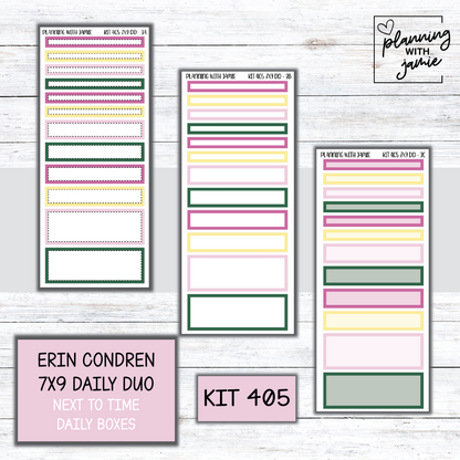 Kit 405 Erin Condren Daily Duo Sticker Kit