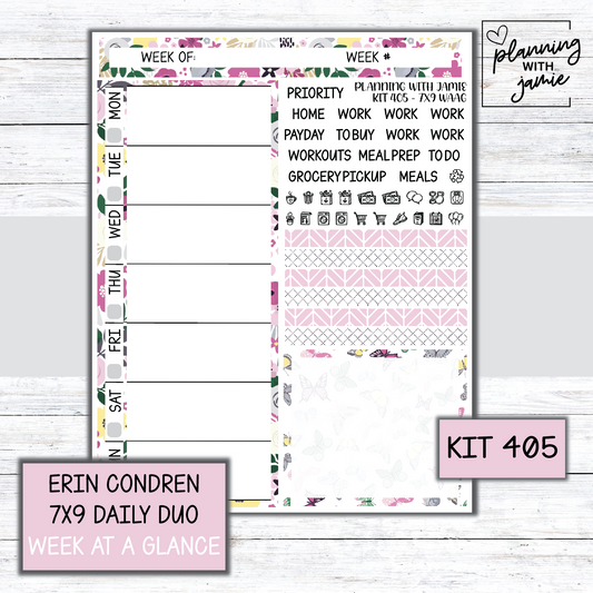 Kit 405 Week At A Glance Sticker