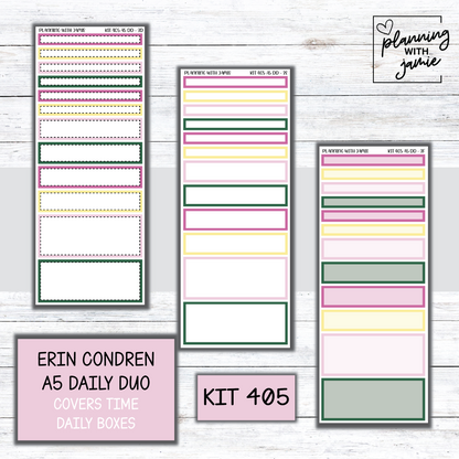 Kit 405 Erin Condren Daily Duo Sticker Kit
