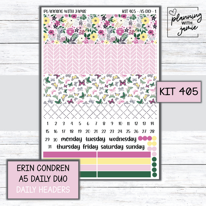 Kit 405 Erin Condren Daily Duo Sticker Kit
