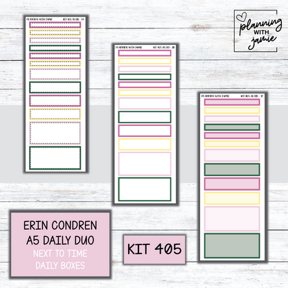 Kit 405 Erin Condren Daily Duo Sticker Kit