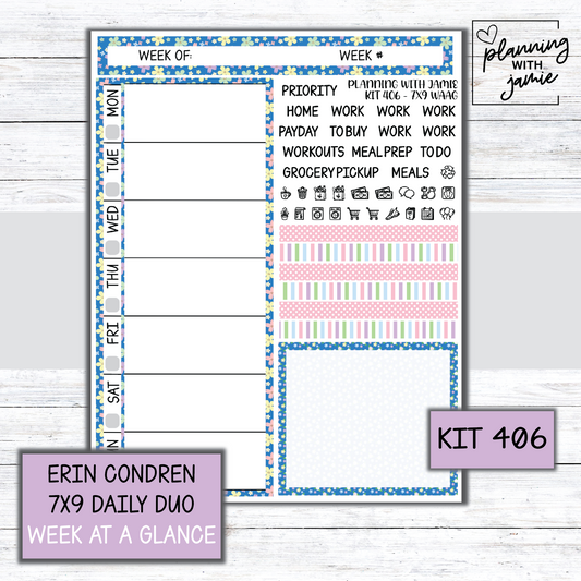 Kit 406 Week At A Glance Sticker