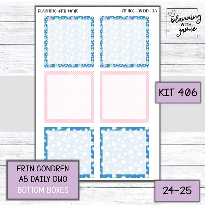 Kit 406 Erin Condren Daily Duo Sticker Kit