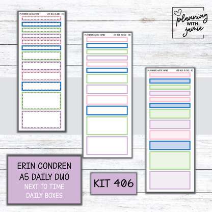 Kit 406 Erin Condren Daily Duo Sticker Kit