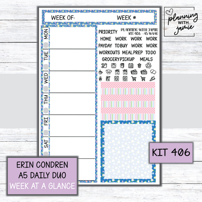 Kit 406 Week At A Glance Sticker