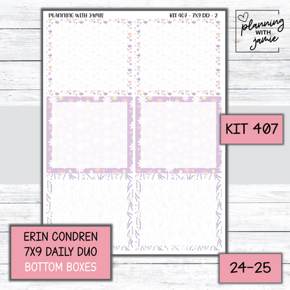 Kit 407 Erin Condren Daily Duo Sticker Kit