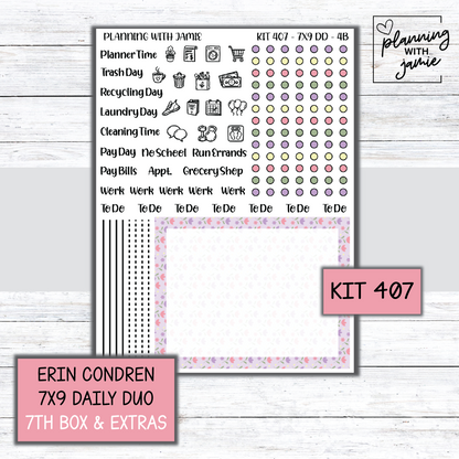 Kit 407 Erin Condren Daily Duo Sticker Kit
