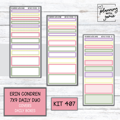 Kit 407 Erin Condren Daily Duo Sticker Kit
