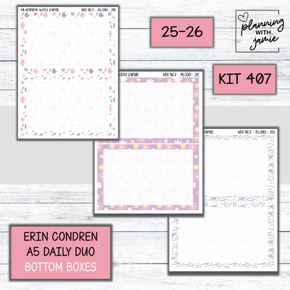 Kit 407 Erin Condren Daily Duo Sticker Kit