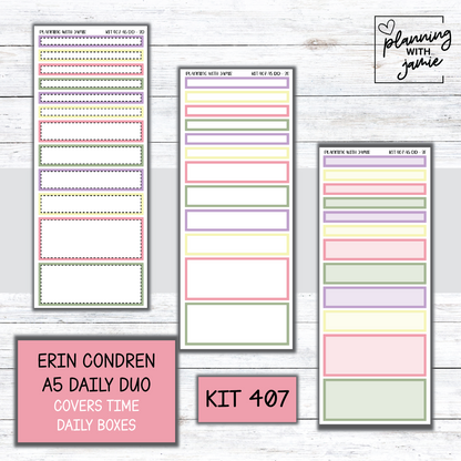 Kit 407 Erin Condren Daily Duo Sticker Kit
