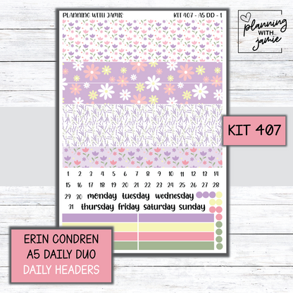 Kit 407 Erin Condren Daily Duo Sticker Kit