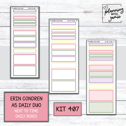 Kit 407 Erin Condren Daily Duo Sticker Kit