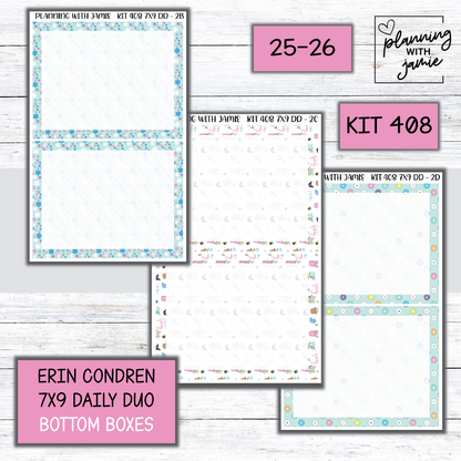 Kit 408 Erin Condren Daily Duo Sticker Kit