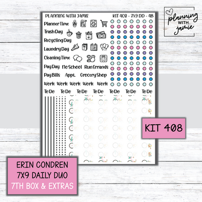 Kit 408 Erin Condren Daily Duo Sticker Kit
