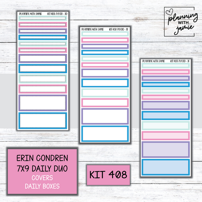 Kit 408 Erin Condren Daily Duo Sticker Kit