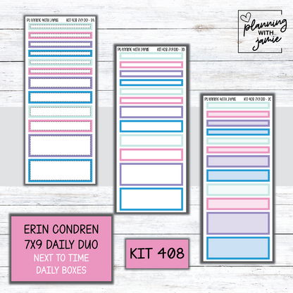 Kit 408 Erin Condren Daily Duo Sticker Kit