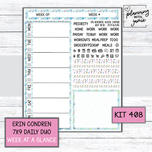 Kit 408 Week At A Glance Sticker