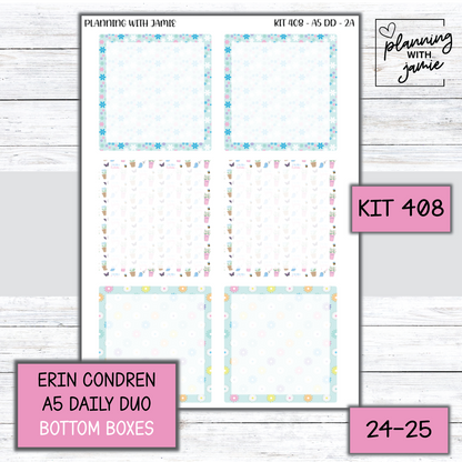 Kit 408 Erin Condren Daily Duo Sticker Kit