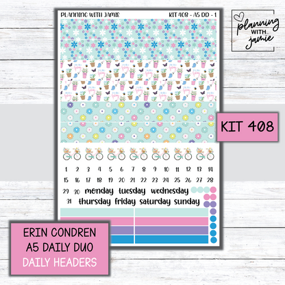 Kit 408 Erin Condren Daily Duo Sticker Kit