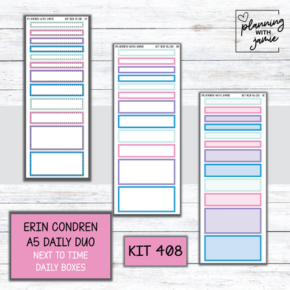Kit 408 Erin Condren Daily Duo Sticker Kit
