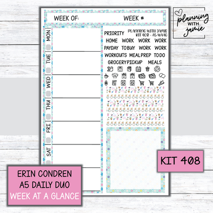 Kit 408 Week At A Glance Sticker