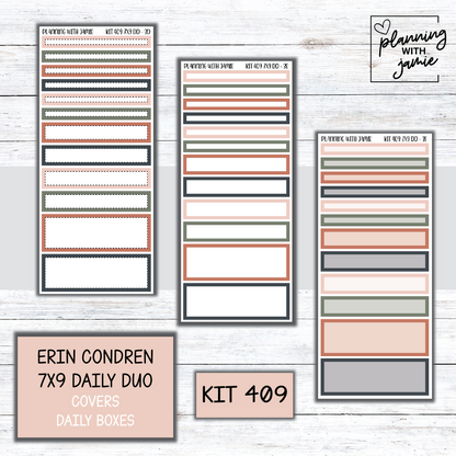 Kit 409 Erin Condren Daily Duo Sticker Kit