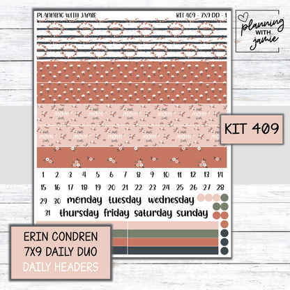 Kit 409 Erin Condren Daily Duo Sticker Kit