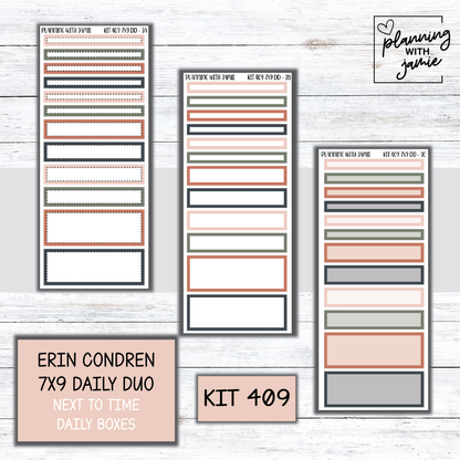 Kit 409 Erin Condren Daily Duo Sticker Kit