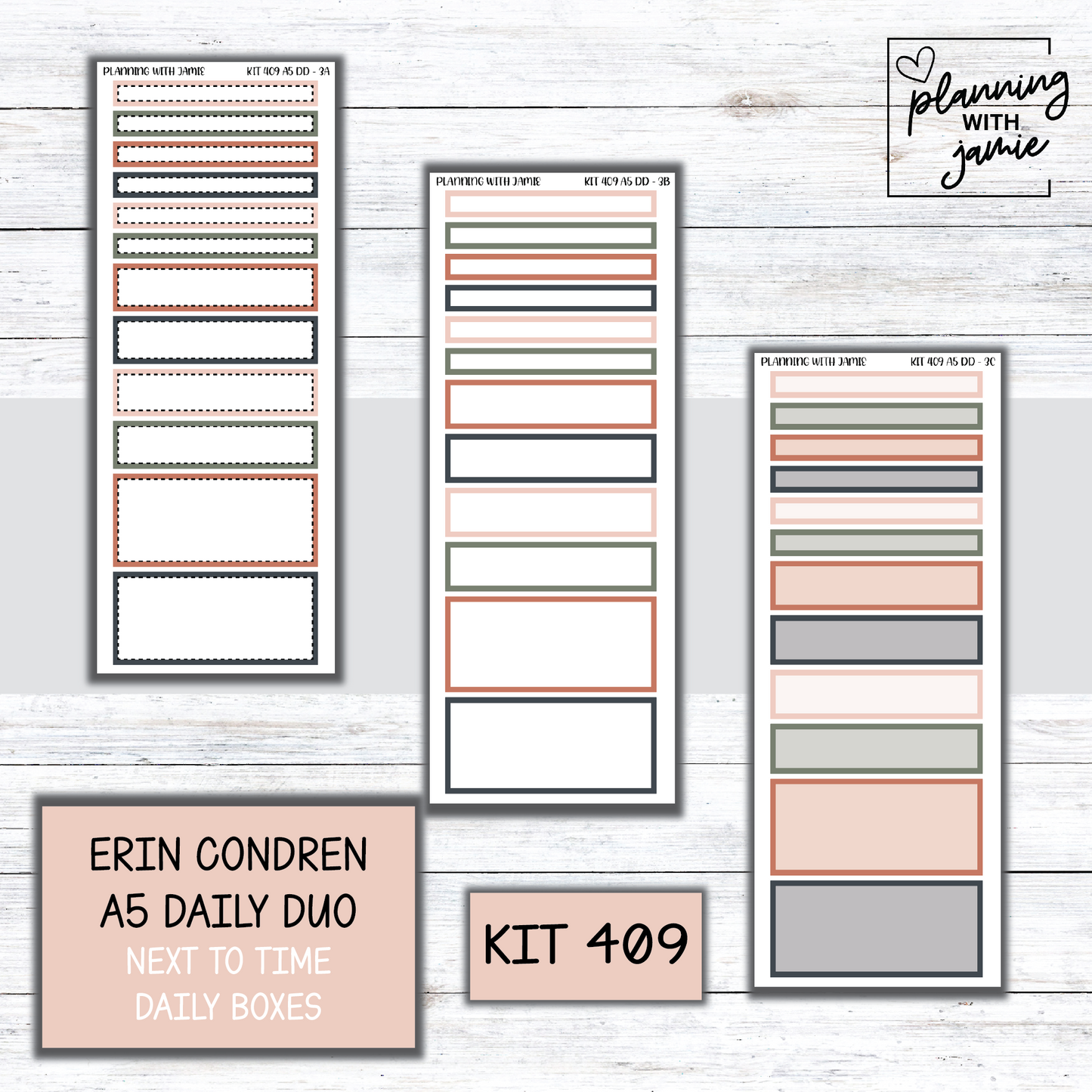 Kit 409 Erin Condren Daily Duo Sticker Kit
