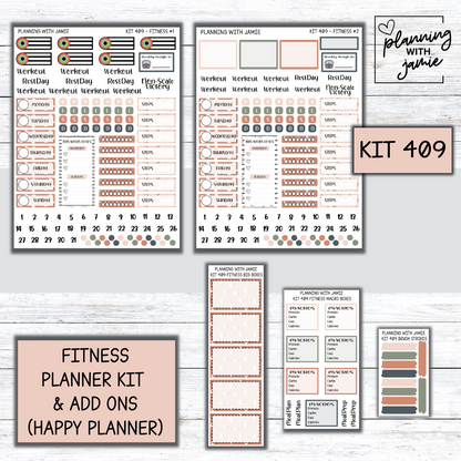 Kit 409 Weekly Fitness Sticker Kit