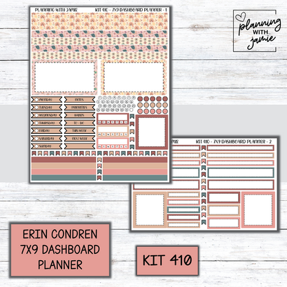 Kit 410 Erin Condren Dashboard Planner Sticker Kit