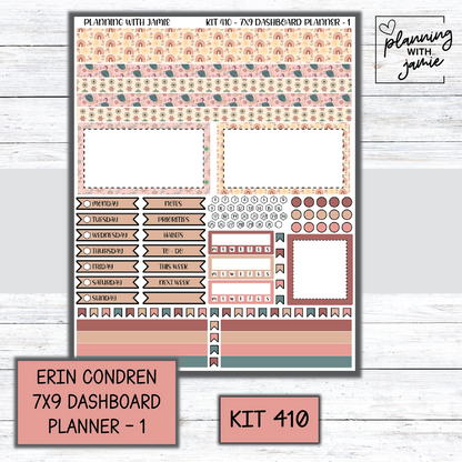 Kit 410 Erin Condren Dashboard Planner Sticker Kit