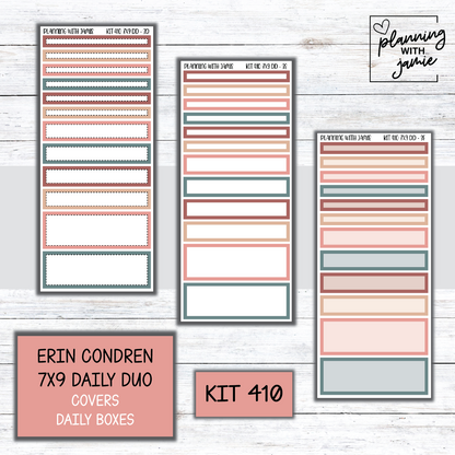 Kit 410 Erin Condren Daily Duo Sticker Kit