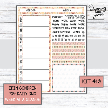 Kit 410 Week At A Glance Sticker