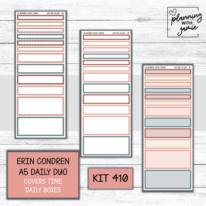 Kit 410 Erin Condren Daily Duo Sticker Kit