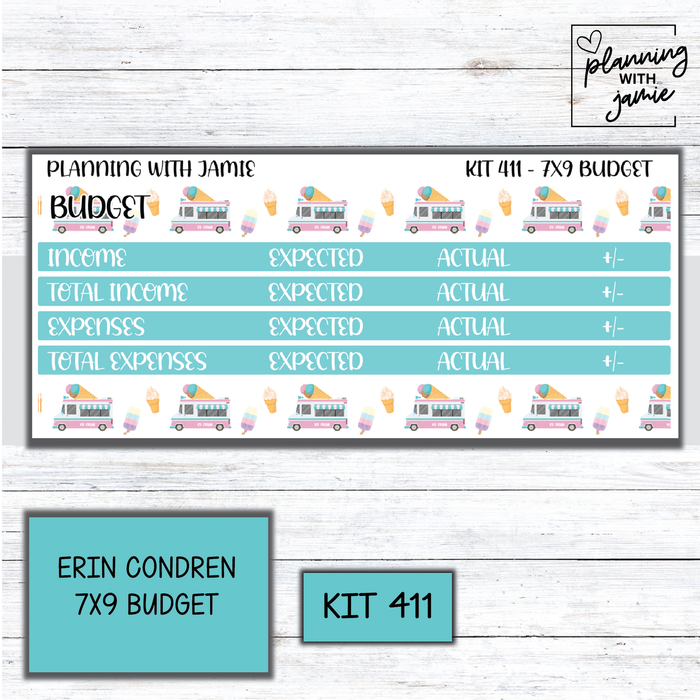 Kit 411 7x9 Budget Sticker Kit