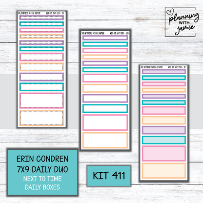 Kit 411 Erin Condren Daily Duo Sticker Kit