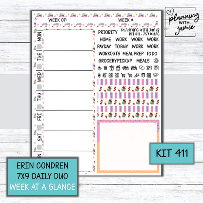 Kit 411 Week At A Glance Sticker
