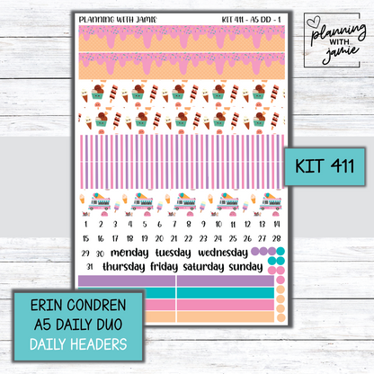 Kit 411 Erin Condren Daily Duo Sticker Kit