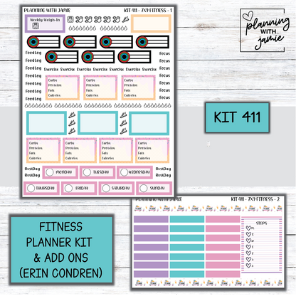 Kit 411 Weekly Fitness Sticker Kit