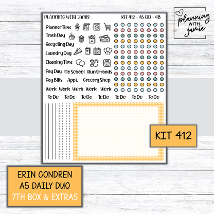 Kit 412 Erin Condren Daily Duo Sticker Kit